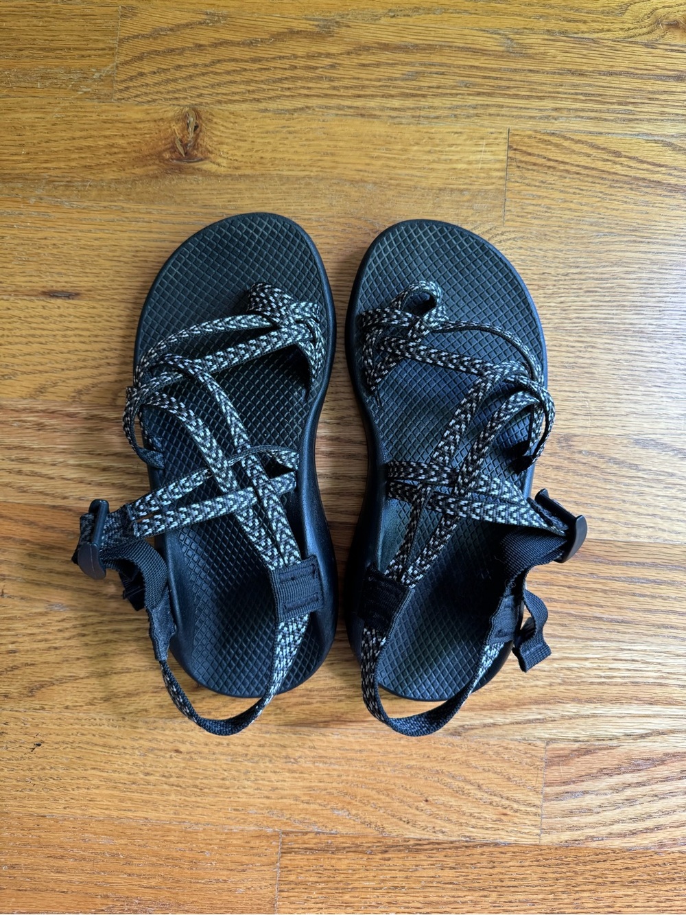 Chaco ZX2 Women's Black Woven Strap Sandals